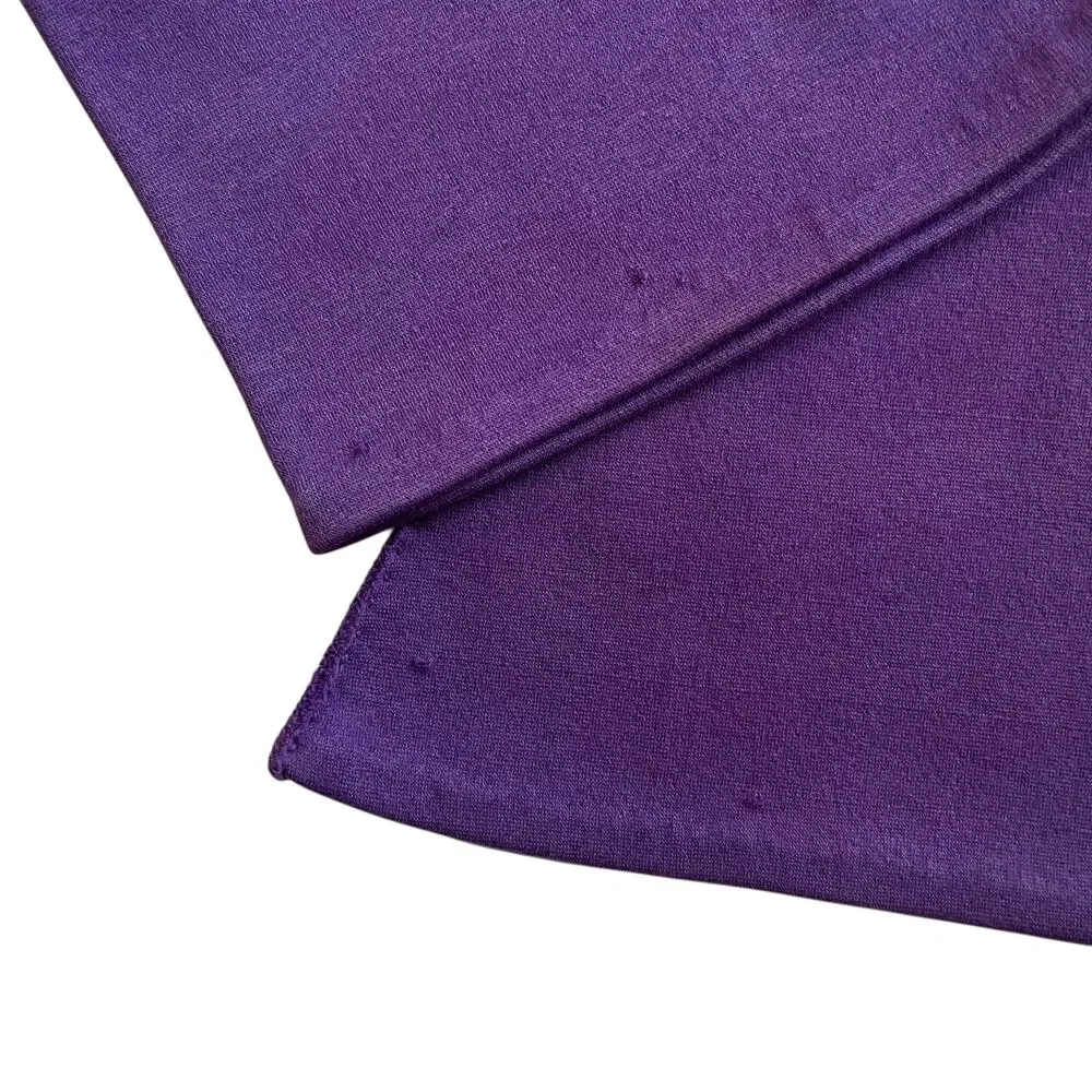 Vintage Purple Fabric Lower Forearm Evening Gloves Size 6.5-7
